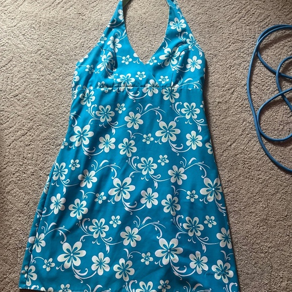 Hawaiian Reversible Halter Dress - Picture 1 of 3